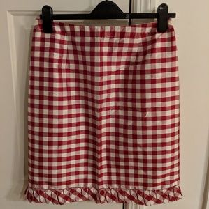 Cute checkered I.N.C. silk skirt